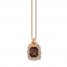 Le Vian Chocolate Quartz Necklace 3/8 ct tw Diamonds 14K Gold
