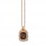 Le Vian Chocolate Quartz Necklace 3/8 ct tw Diamonds 14K Gold