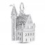 Castle Charm Sterling Silver
