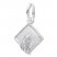 Graduation Cap Charm Sterling Silver