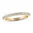 Leo Diamond Anniversary Ring 3/8 ct tw Round-cut 14K Yellow Gold