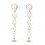 Cultured Pearl Drop Earrings Sterling Silver