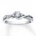 Diamond Engagement Ring 1/3 ct tw Round-cut 10K White Gold