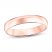 Wedding Band 14K Rose Gold 4mm