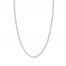 24" Rope Chain 14K White Gold Appx. 2mm