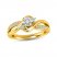 Three-Stone Diamond Engagement Ring 3/8 ct tw Round-cut 14K Yellow Gold