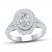 Certified Diamond Engagement Ring 3/4 ct tw 14K White Gold