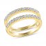 THE LEO Ideal Cut Diamond Enhancer Band 1/2 ct tw 14K Yellow Gold