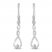 Diamond Earrings 1/10 ct tw Round-cut 10K White Gold