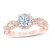 First Light Diamond Engagement Ring 1-1/3 ct tw Round-cut 14K Rose Gold