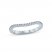 Monique Lhuillier Bliss Diamond Contour Wedding Band 1/4 ct tw Round-cut 18K White Gold