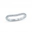 Monique Lhuillier Bliss Diamond Contour Wedding Band 1/4 ct tw Round-cut 18K White Gold