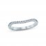 Monique Lhuillier Bliss Diamond Contour Wedding Band 1/4 ct tw Round-cut 18K White Gold