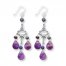 Chandelier Earrings Amethyst/Cultured Pearls Sterling Silver