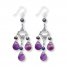 Chandelier Earrings Amethyst/Cultured Pearls Sterling Silver