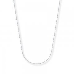 Mariner Chain Necklace 14K White Gold 18" Length