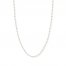 Beaded Cable Chain Necklace 14K Two-Tone Gold 24" Length