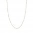 Beaded Cable Chain Necklace 14K Two-Tone Gold 24" Length
