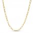 Paperclip Necklace 10K Yellow Gold 18"