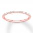 Diamond Wedding Band 1/10 ct tw Round-cut 10K Rose Gold