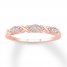 Diamond Anniversary Band 1/20 ct tw Round-cut 10K Rose Gold