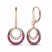 Le Vian Diamond & Ruby Dangle Earrings 3/8 ct tw Diamonds 14K Strawberry Gold