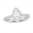 Neil Lane Premiere Diamond Engagement Ring 1-1/4 ct tw Marquise/Round-Cut 14K White Gold