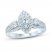 Diamond Engagement Ring 1 ct tw Marquise/Round 14K White Gold