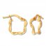 Petite Twist Huggie Hoop Earrings 10K Yellow Gold