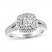 Leo Engagement Ring 1 ct tw Round-cut 14K White Gold
