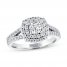 Leo Engagement Ring 1 ct tw Round-cut 14K White Gold