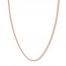 20 Curb Chain Necklace 14K Rose Gold Appx. 2.7mm