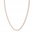 20 Curb Chain Necklace 14K Rose Gold Appx. 2.7mm