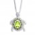 Peridot Turtle Necklace in Sterling Silver