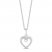 Hallmark Diamonds Heart Necklace Diamond Accents Sterling Silver