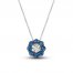 Le Vian Diamond & Sapphire Necklace 1/15 ct tw Diamonds 14K Vanilla Gold