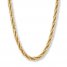Men's Twisted Link Chain Necklace 10K Yellow Gold 20" Length