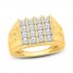 Men's Diamond Ring 1-1/2 ct tw Round-cut 10K Yellow Gold