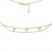 Cross Choker Necklace 14K Yellow Gold 16" Adjustable