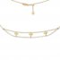 Cross Choker Necklace 14K Yellow Gold 16" Adjustable