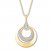 Diamond Circle Necklace 1/3 ct tw Round-cut 10K Yellow Gold