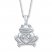 Unstoppable Love 1/20 ct tw Frog Necklace Sterling Silver