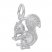 Squirrel Charm Sterling Silver