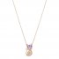 Le Vian Amethyst Cat Necklace 1/5 ct tw Diamonds 14K Strawberry Gold 18"