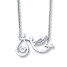 Unstoppable Love 1/20 ct tw Necklace Sterling Silver