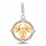 True Definition Taurus Zodiac Charm Sterling Silver/10K Yellow Gold