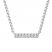 Diamond Bar Necklace 1/20 ct tw Round-cut 10K White Gold 19"