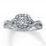 Neil Lane Engagement Ring 7/8 ct tw Diamonds 14K White Gold