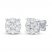 Diamond Fashion Stud Earrings 1 1/2 ct tw 10K White Gold