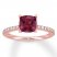 Neil Lane Garnet Engagement Ring 3/8 ct tw Diamonds 14K Gold